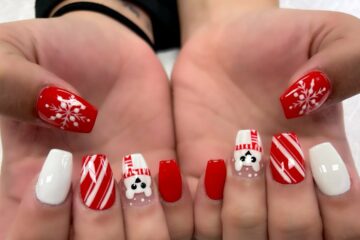 Christmas nails, 7 Nails Spring Hill TN