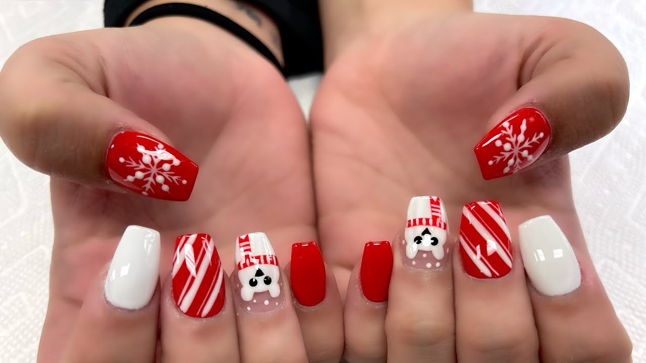 Christmas nails, 7 Nails Spring Hill TN